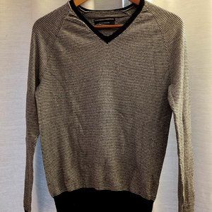 Club Monaco Black & White Striped Sweater